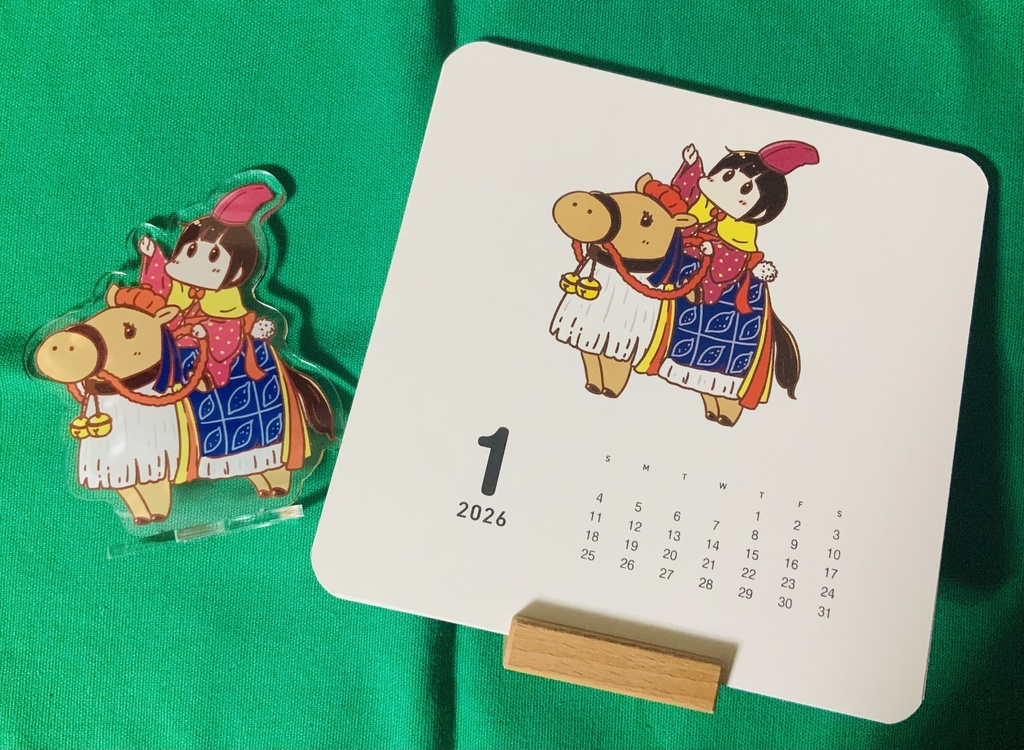ひなみちゃんカレンダー2026＆お馬さんといっしょアクスタ