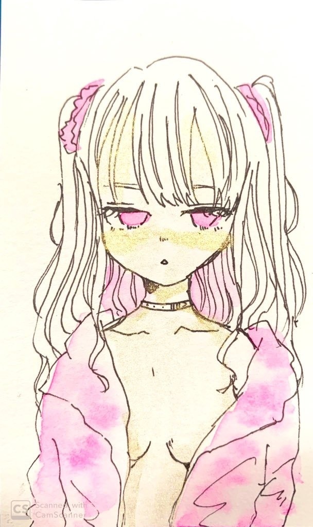 ドローイング「自堕落」