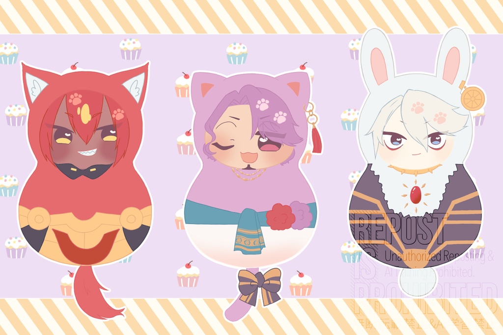 カウラヴァアニマルアクキーセット