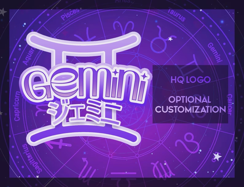 Live2d Vtuber Model for Commercial use! Gemini the Zodiac Vtuber (Ready to Use) - Half Body Vtuber Model 【live2d モデル】