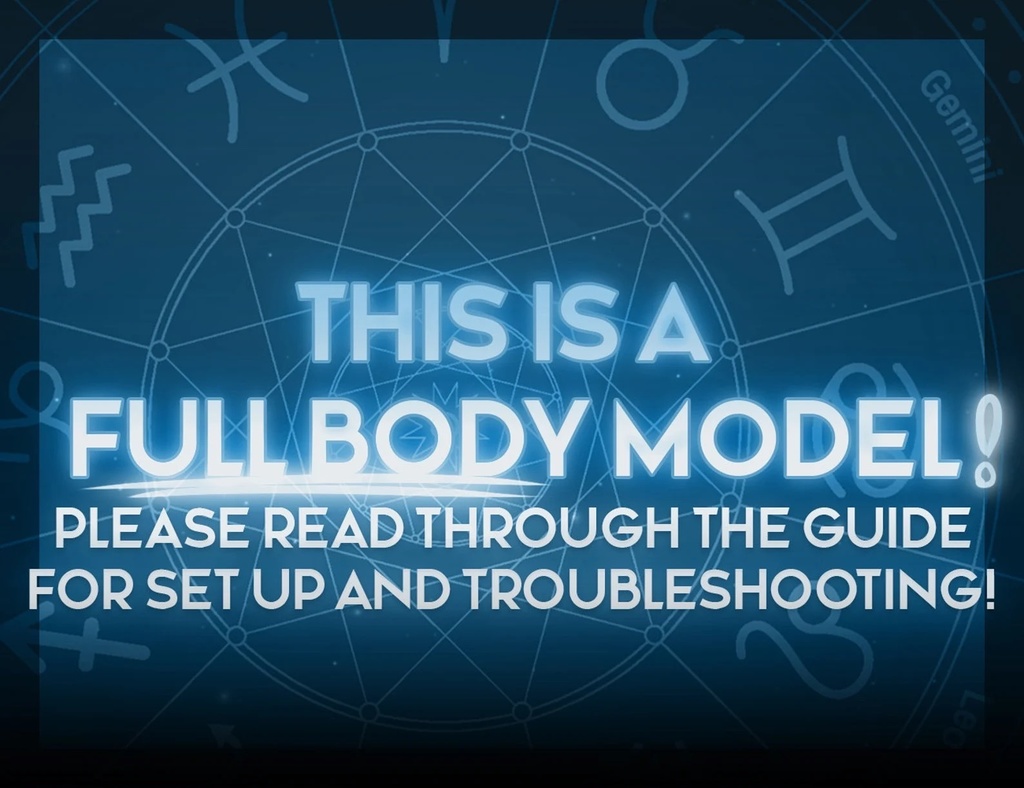 Semi Customizable Live2d Vtuber Model! Aquarius the Zodiac Vtuber (Ready to Use) - |Full Body| Vtuber Model 【live2d モデル】