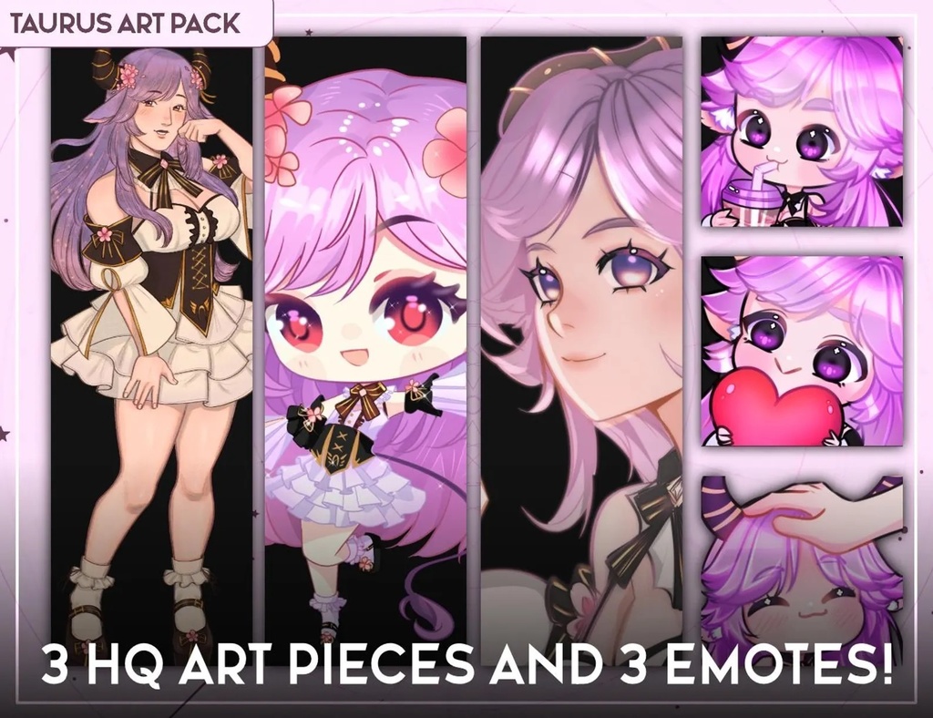 Customizable Live2d Vtuber Model! Taurus the Zodiac Vtuber - |Half Body| Vtuber Model -