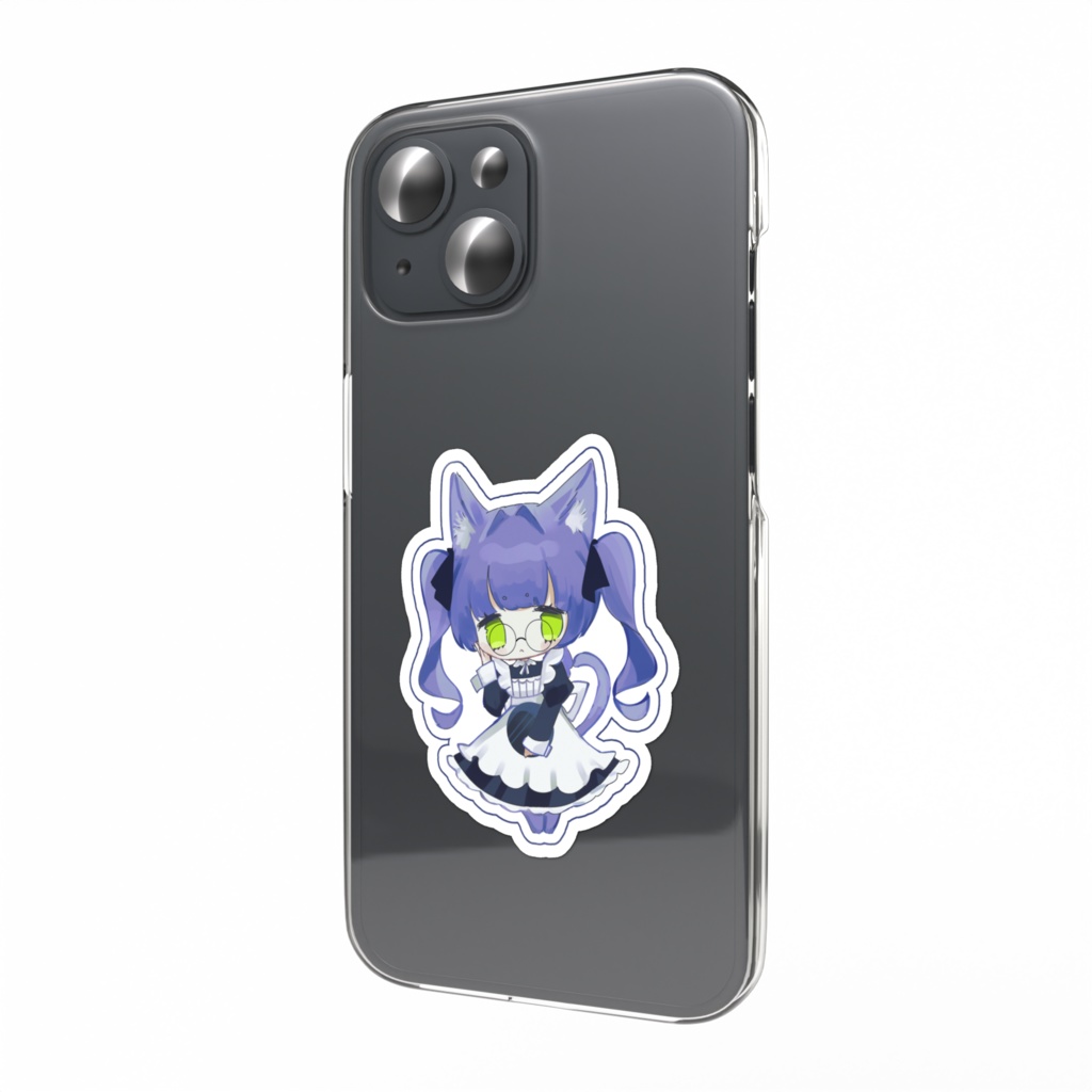 ネコネメイド🎀スマホステッカー