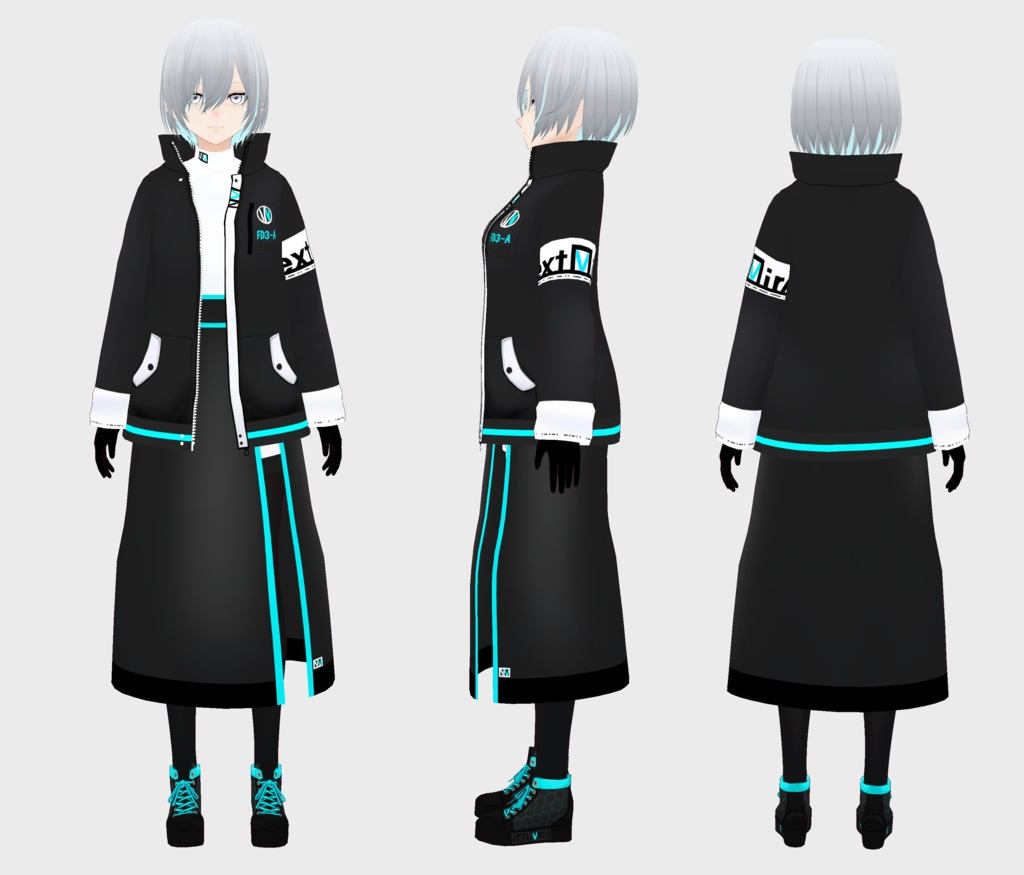 3Dモデル3号 -英-【VRM】