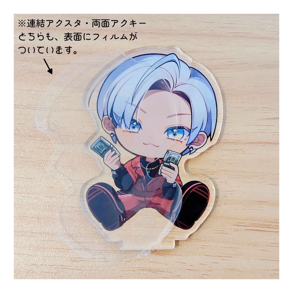 【非公式】にじベア両面アクリルキーホルダー【イブラヒム/ローレン・イロアス】