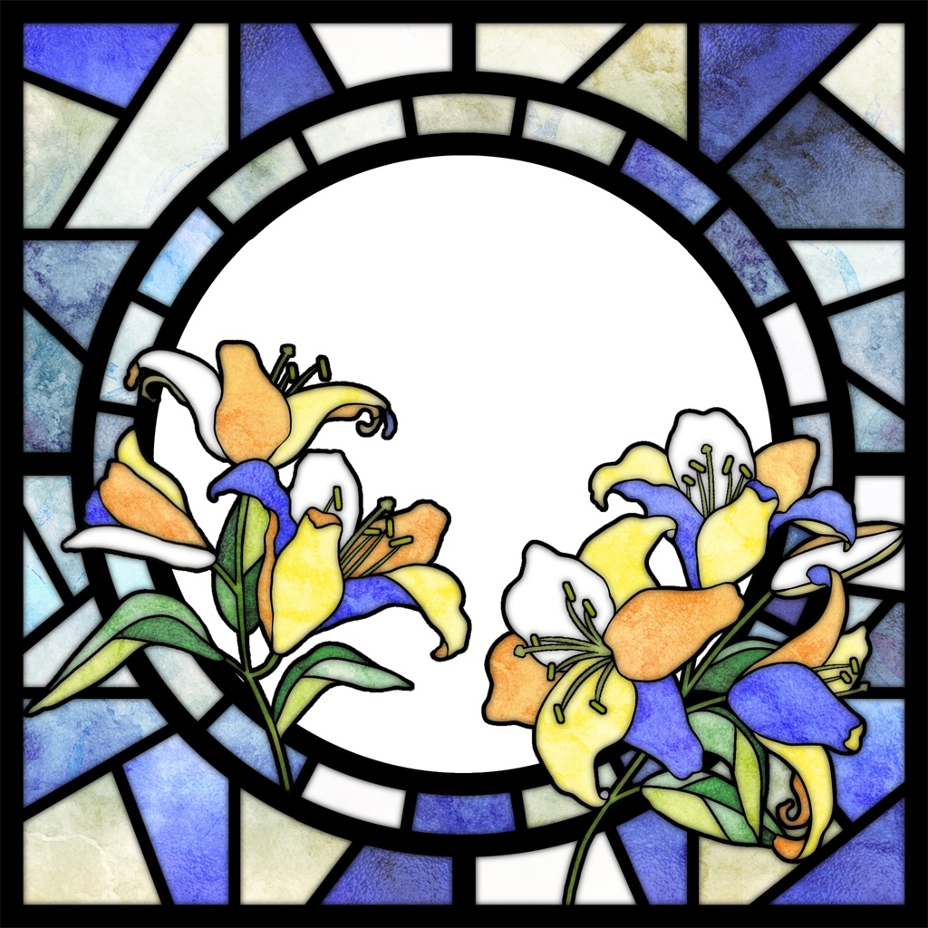 ユリのステンドグラス