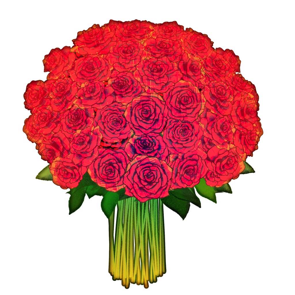 バラのクラッチブーケ