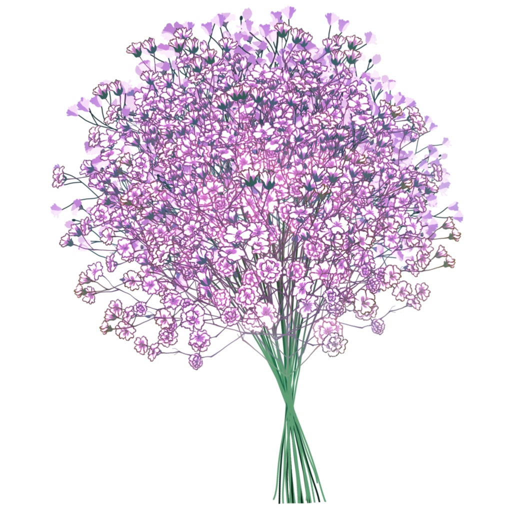 カスミソウのクラッチブーケ