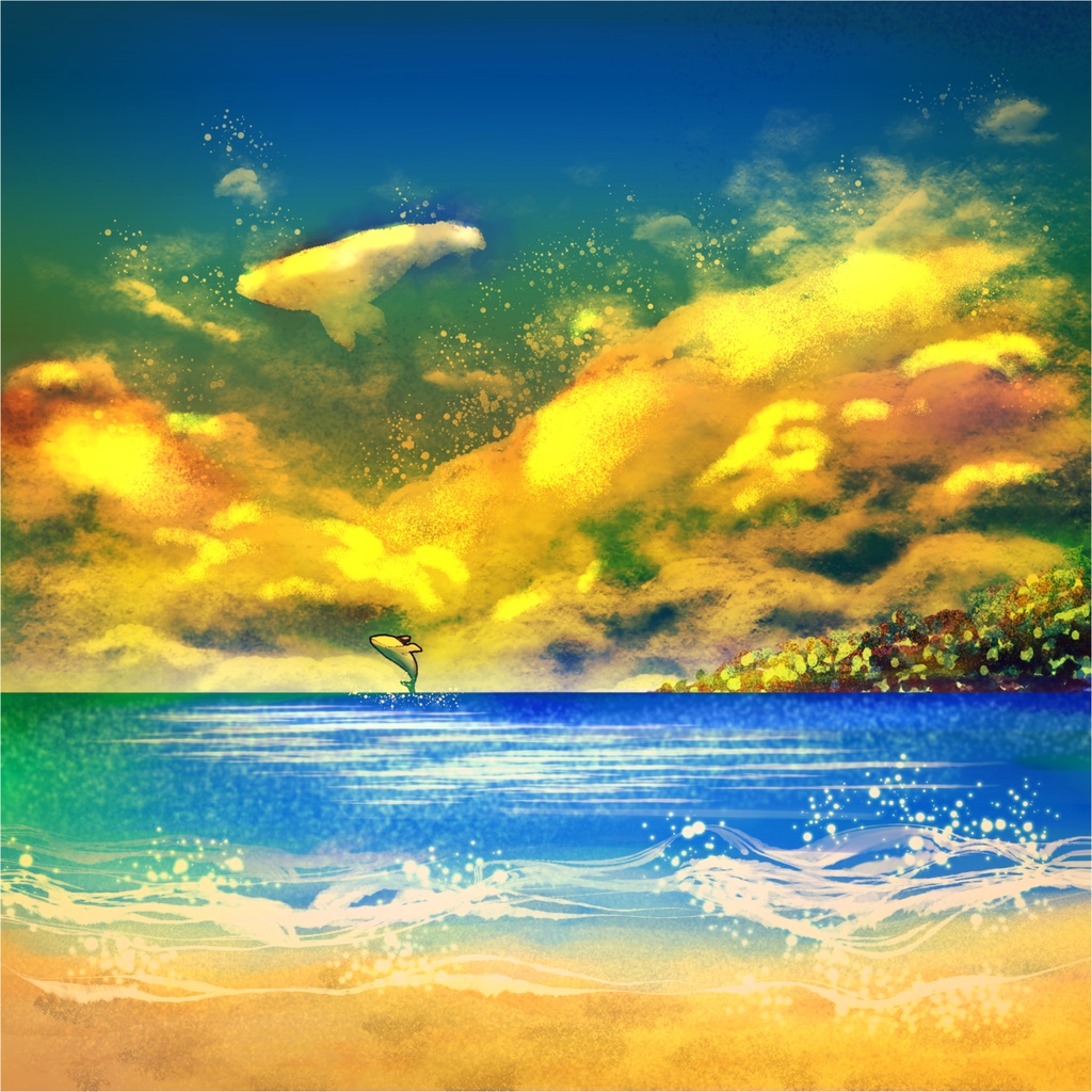 真夏の海