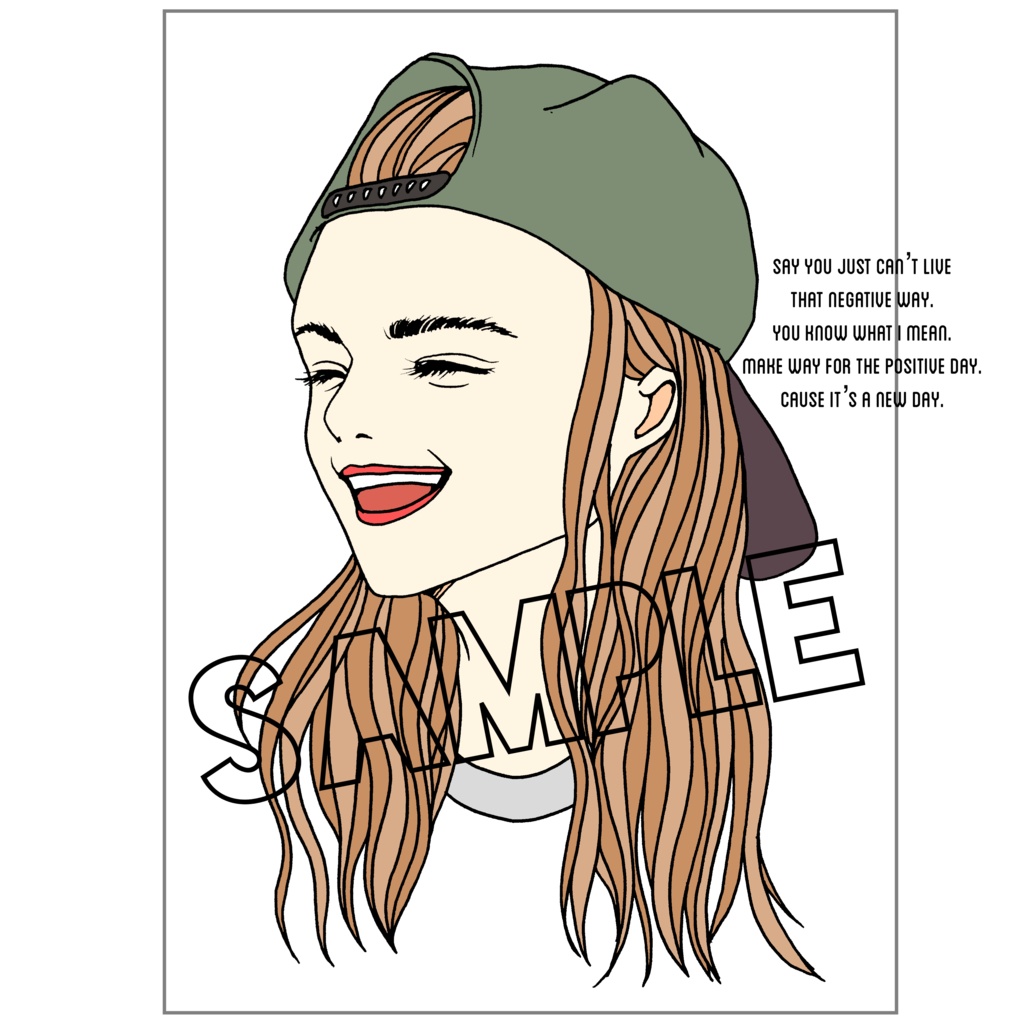 laughing girl totebag