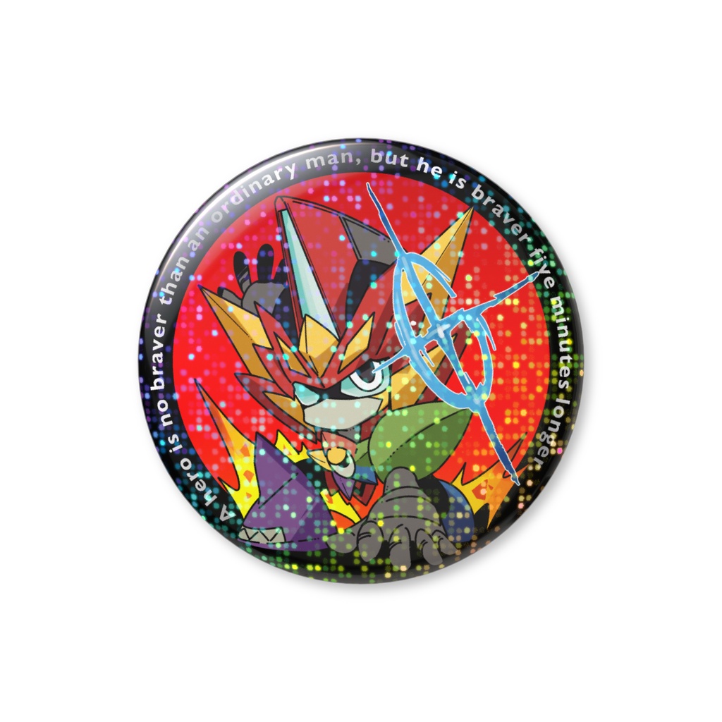 ミニ★ヤミウランダー(SH着地) ホログラム缶バッジ(グリッター) 56mm