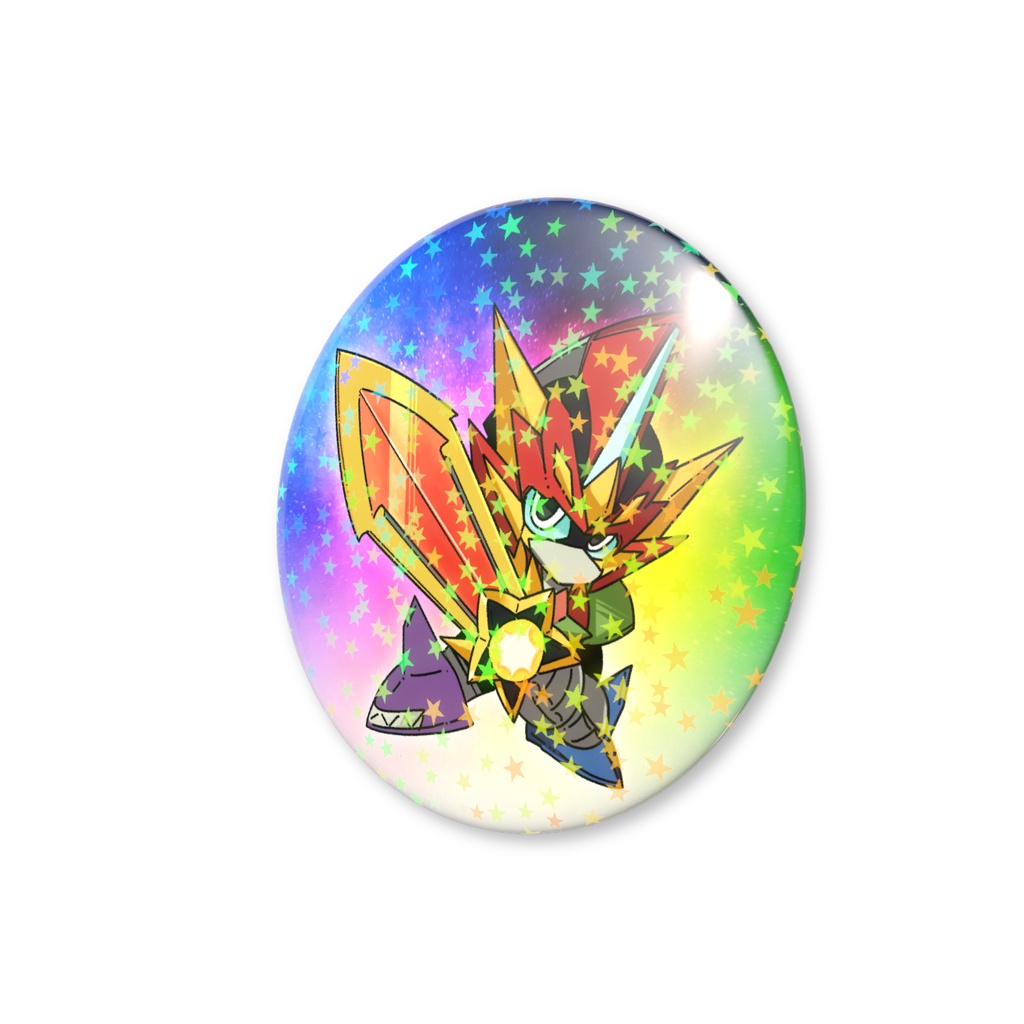 ミニ★ヤミウランダー(ブレイブソード) ホログラム缶バッジ(スター) 56mm