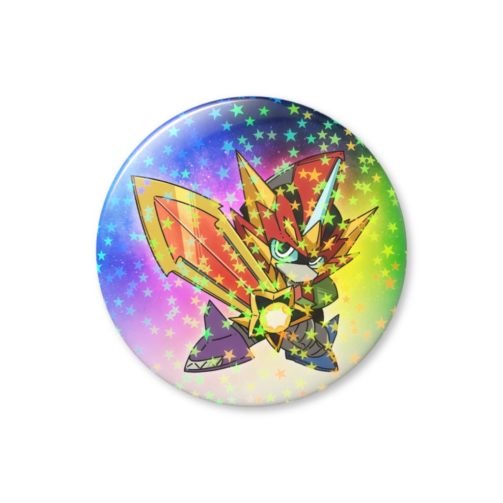ミニ★ヤミウランダー(ブレイブソード) ホログラム缶バッジ(スター) 56mm