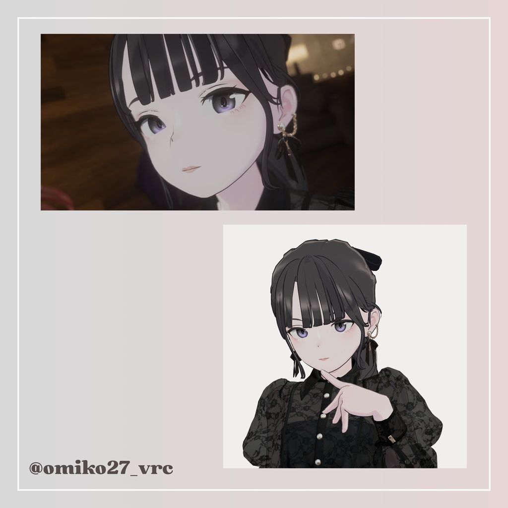 【6アバター対応】🌸花霞のヴェール🌸Make&EyeTexture