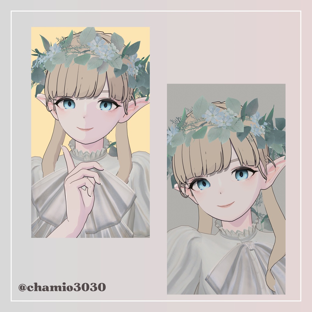 【6アバター対応】🌸花霞のヴェール🌸Make&EyeTexture