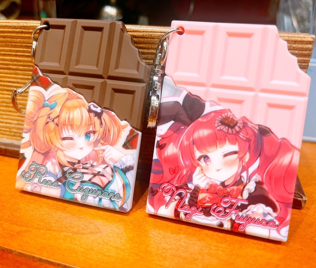 れななぎSP♡板チョコラバーキーホルダー