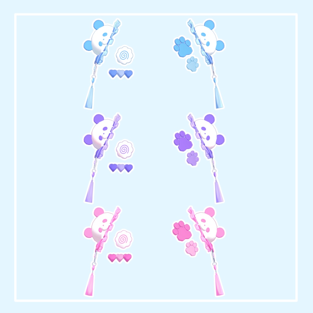 🐼Panda Accessories🐼【MA対応】#arupaka_VRC