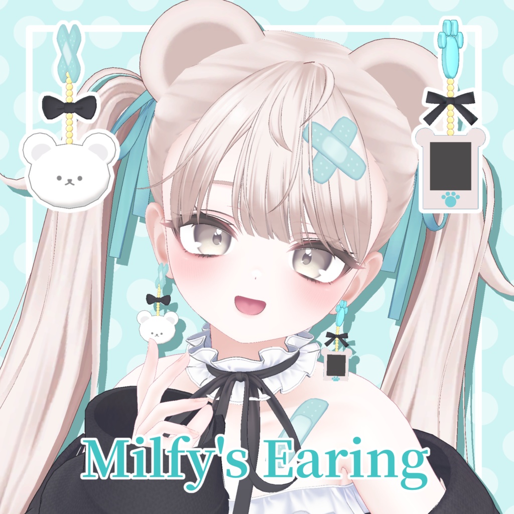 🐻Milfy's Earing🐻【MA対応】 #arupaka_VRC #Milfy3D