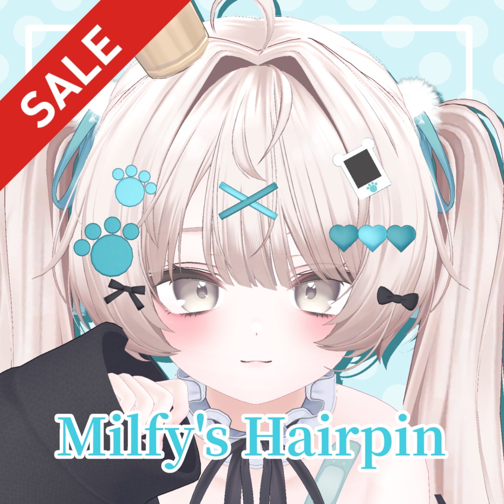 【✨️SALE✨️】🐻Milfy's Hairpin🐻【MA対応】 #arupaka_VRC #Milfy3D