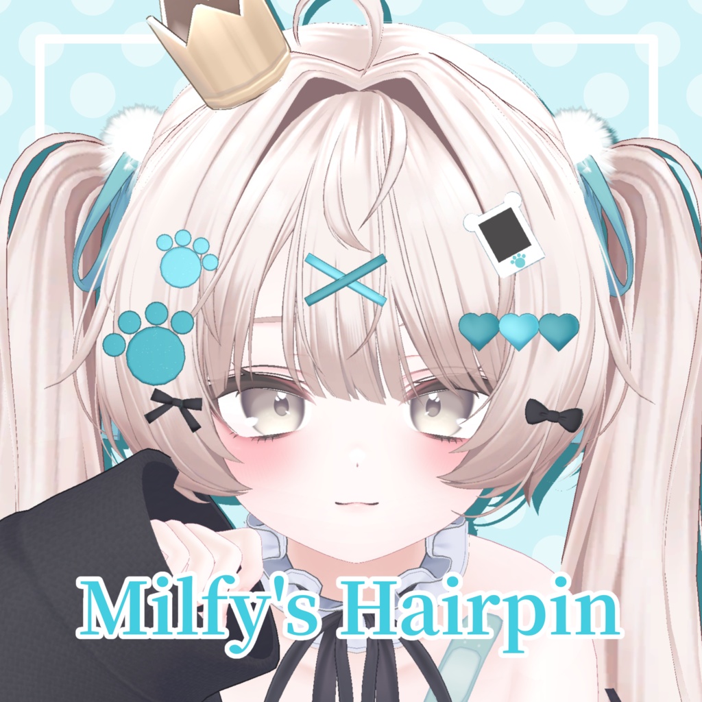 🐻Milfy's Hairpin🐻【MA対応】 #arupaka_VRC #Milfy3D