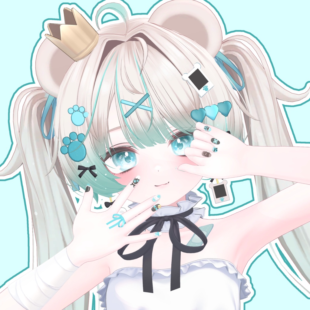 🐻Milfy🐻モチーフネイル【販売開始】 #arupaka_VRC #Milfy3D