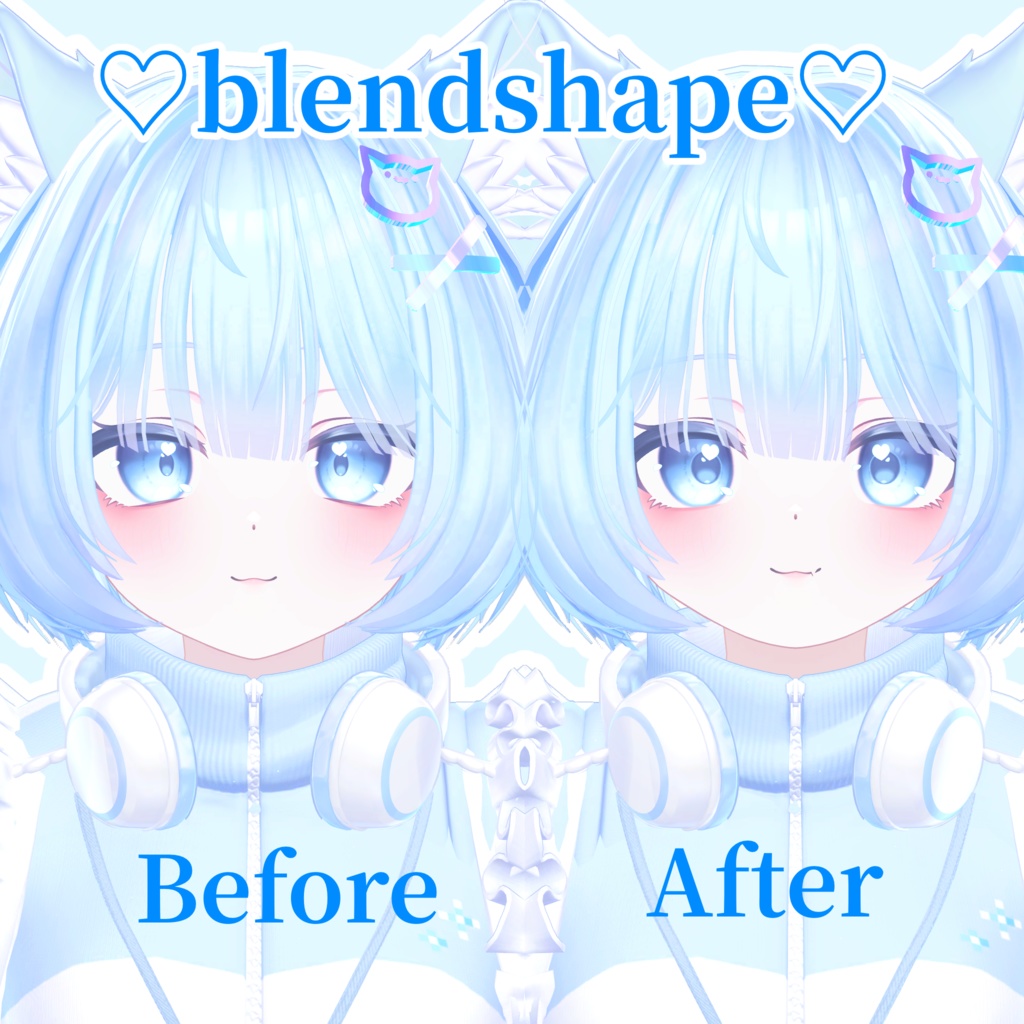🩵PMMA🩵natural makeup&blendshape #arupaka_VRC #PMMA3D