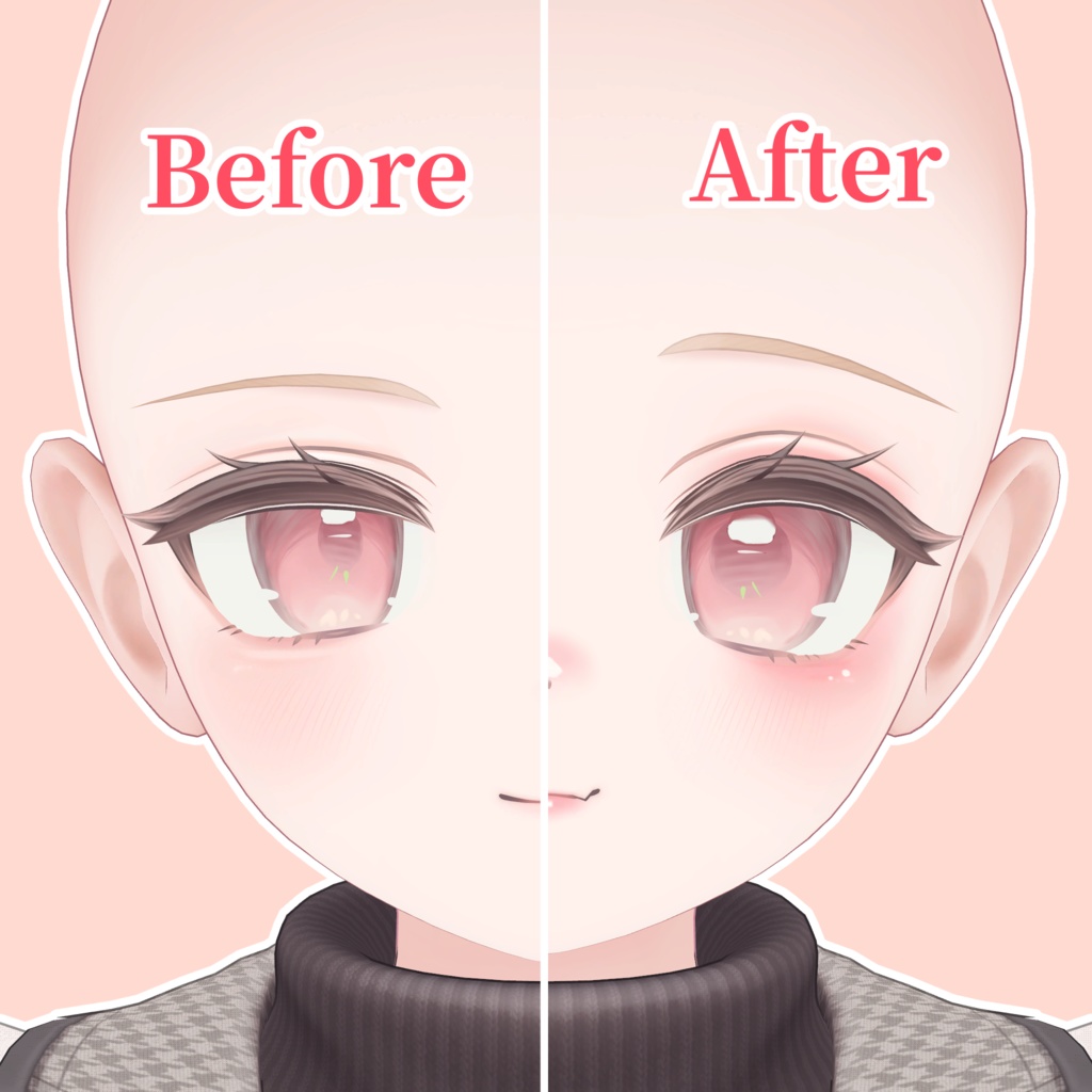 🍫Eku🍫natural makeup&Blendshape #arupaka_VRC #Eku3D