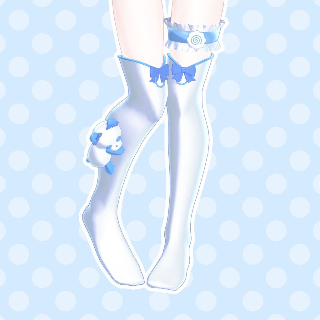 🐼パステルパンダ🐼アクセサリー付き衣装【Ramune対応済】#arupaka_VRC