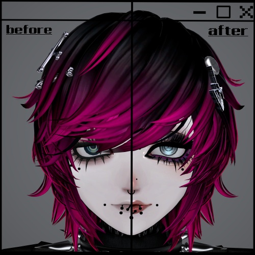 𖤐⸜Velnica⸝𖤐Emo girl ࣪ Make up_Texture