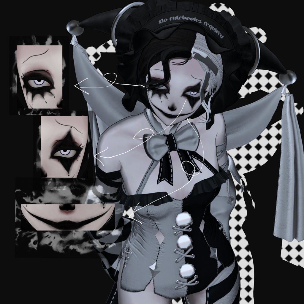 •··Velnica_ヴェルニカ··•▞▞Jester Make up_Texture▞▞