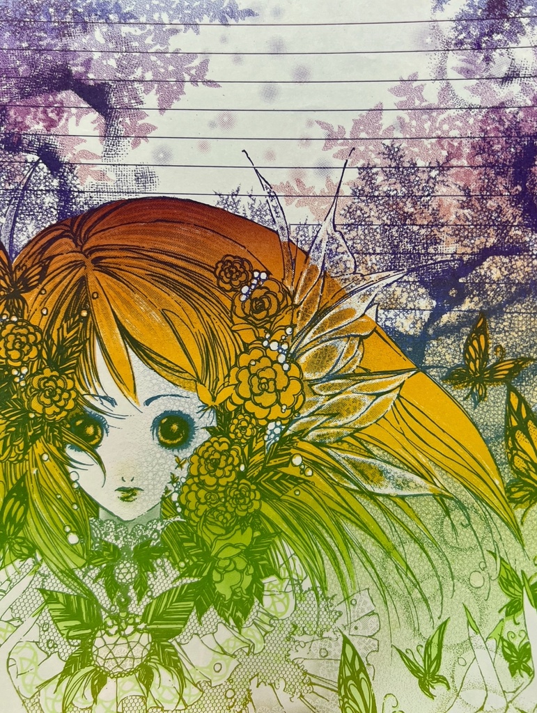 L- ②webイベ「同人便箋盛上隊7」Only創作便箋セット①