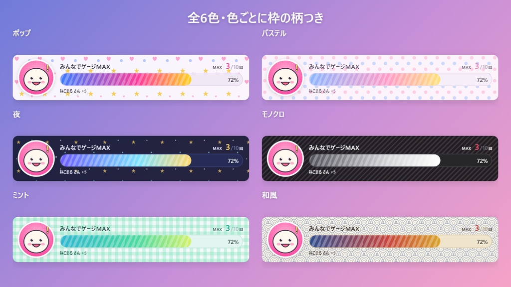 【わんコメ連携・無料版あり】みんなでゲージMAX|コメントでゲージをためる参加型OBSテンプレート