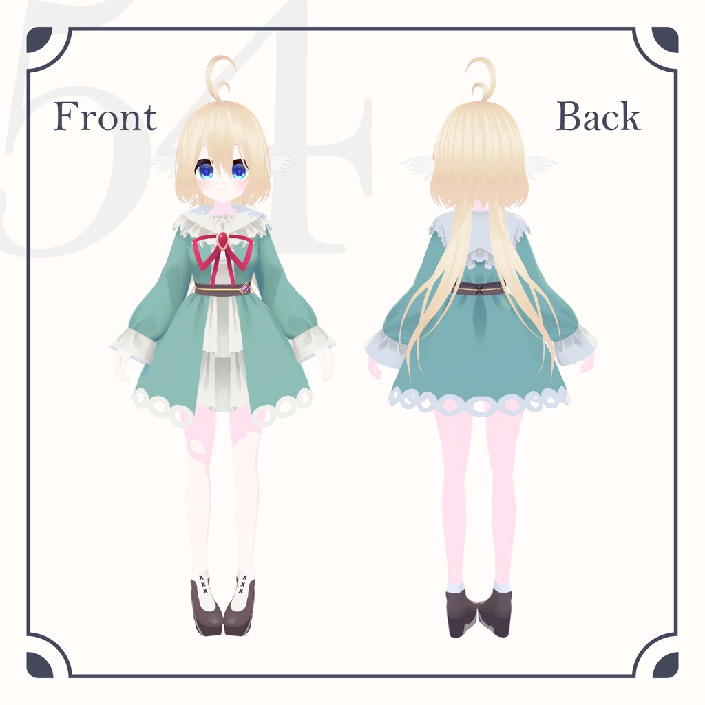 【オリジナル3Dモデル】「コヨ」VRChat対応・VRMモデル【NEOKET3】