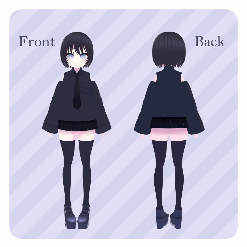 【オリジナル3Dモデル】「サヨ/サヨ_another」VRChat対応・VRMモデル【NEOKET3】