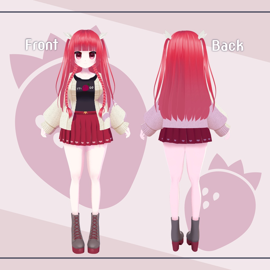 【オリジナル3Dモデル】「フレッサ」VRChat対応・VRMモデル【NEOKET3】