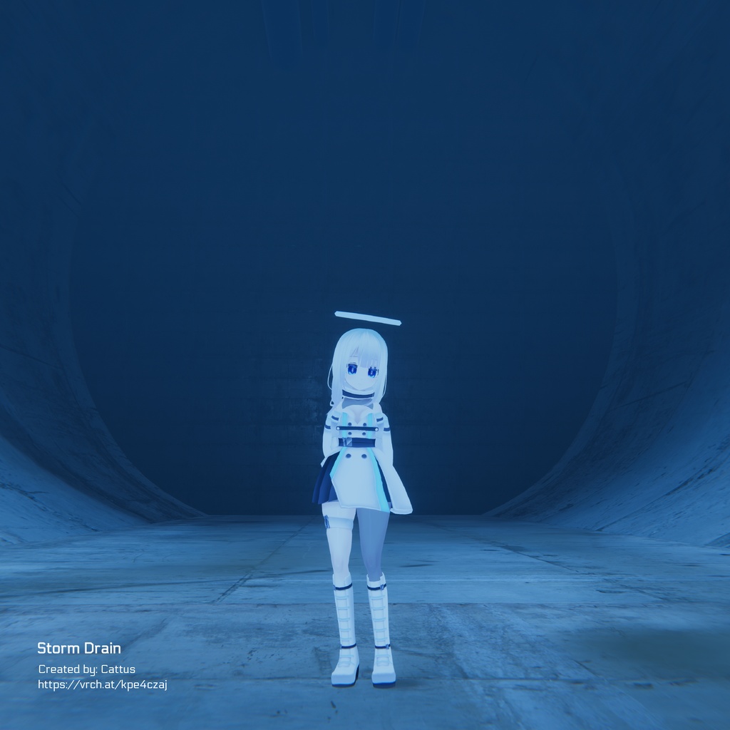 【オリジナル3Dモデル】「Blanche_Type-B」VRChat対応・VRMモデル【NEOKET4】