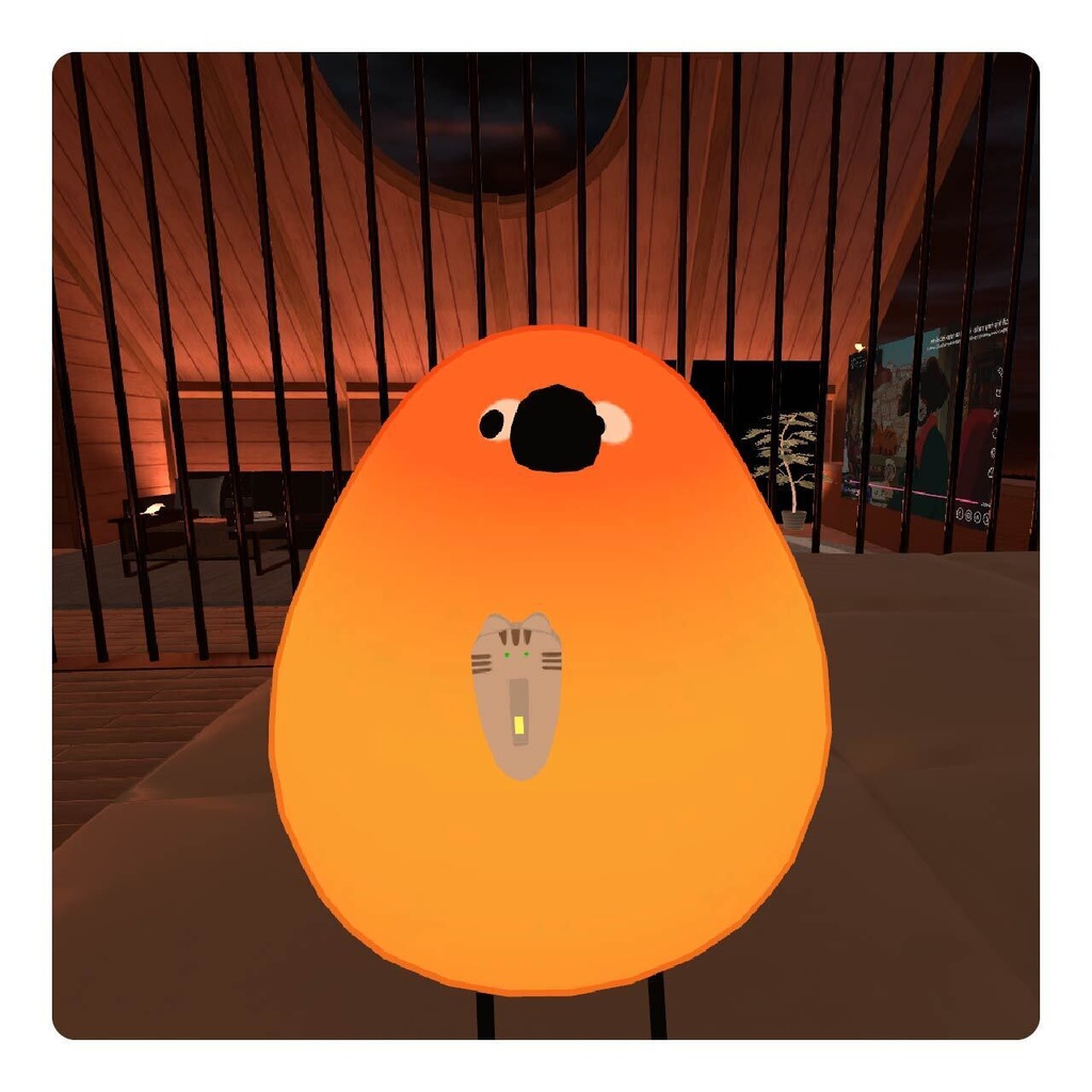 【無料】ボイスメーター付きネコちゃんクリップ【VRChat向け】