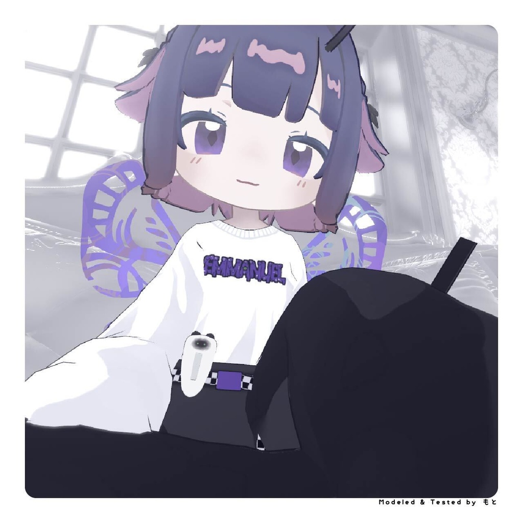 【無料】ボイスメーター付きネコちゃんクリップ【VRChat向け】