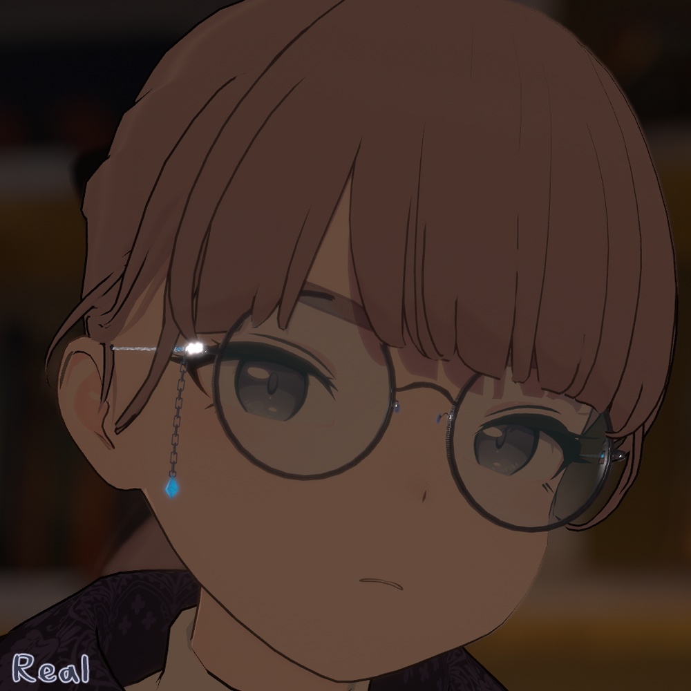 【Lapwing対応】Crystal Ornament Glasses【VRChat想定】