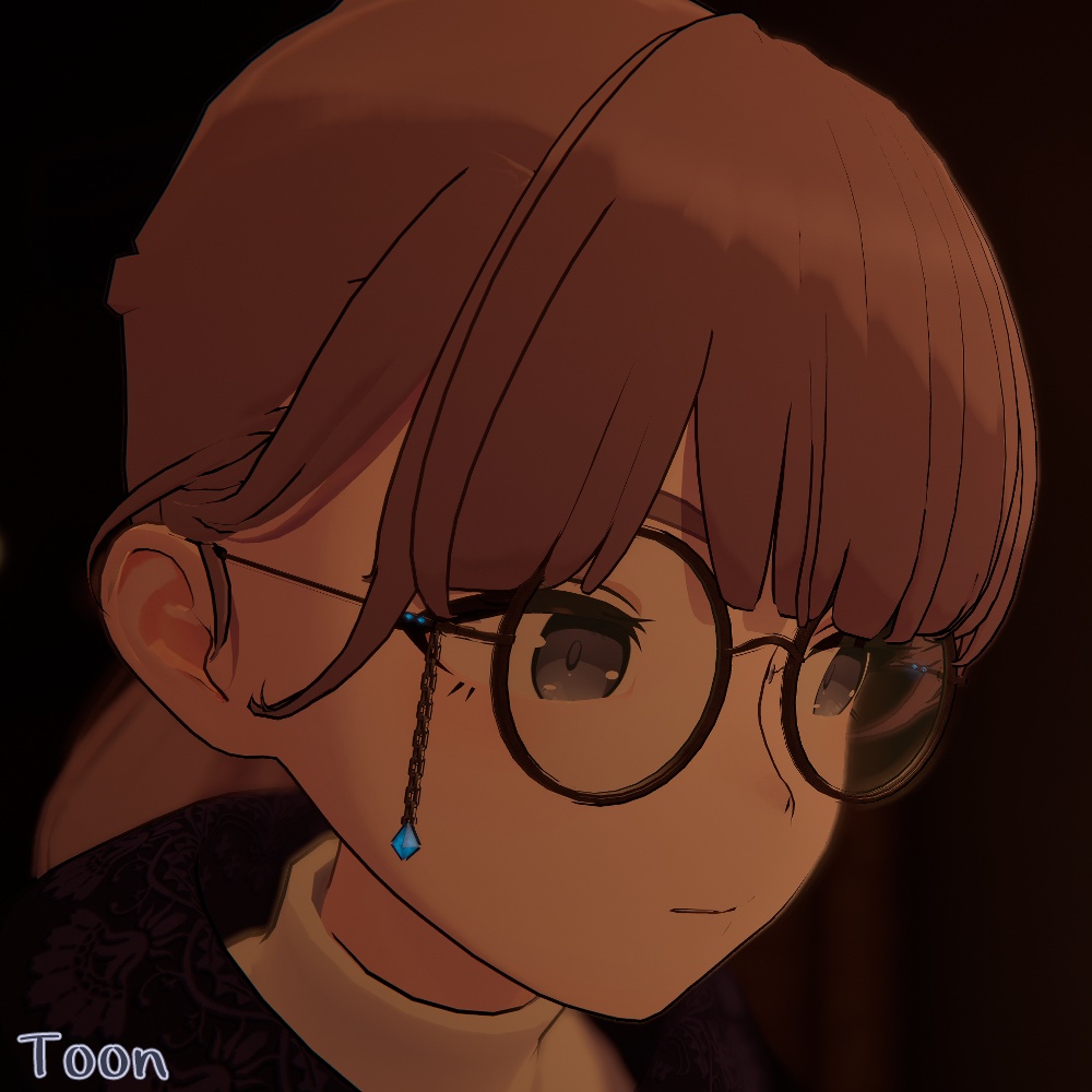 【Lapwing対応】Crystal Ornament Glasses【VRChat想定】