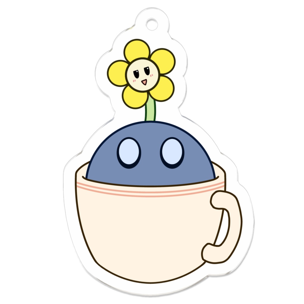 観葉ゆづき〈アクリルキーホルダー〉カフェver