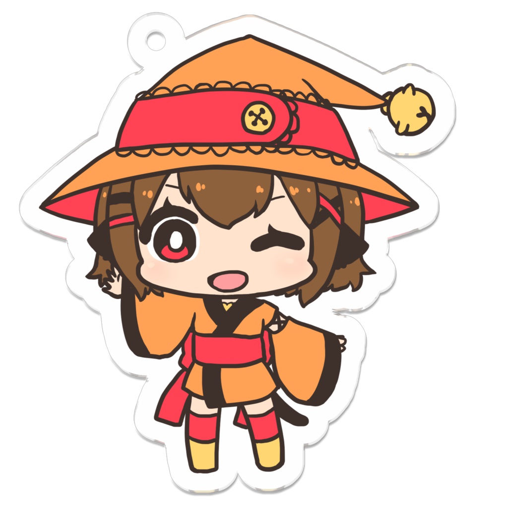 クロ★アクリルキーホルダー