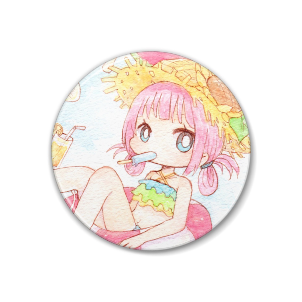 夏休み☆缶バッジ