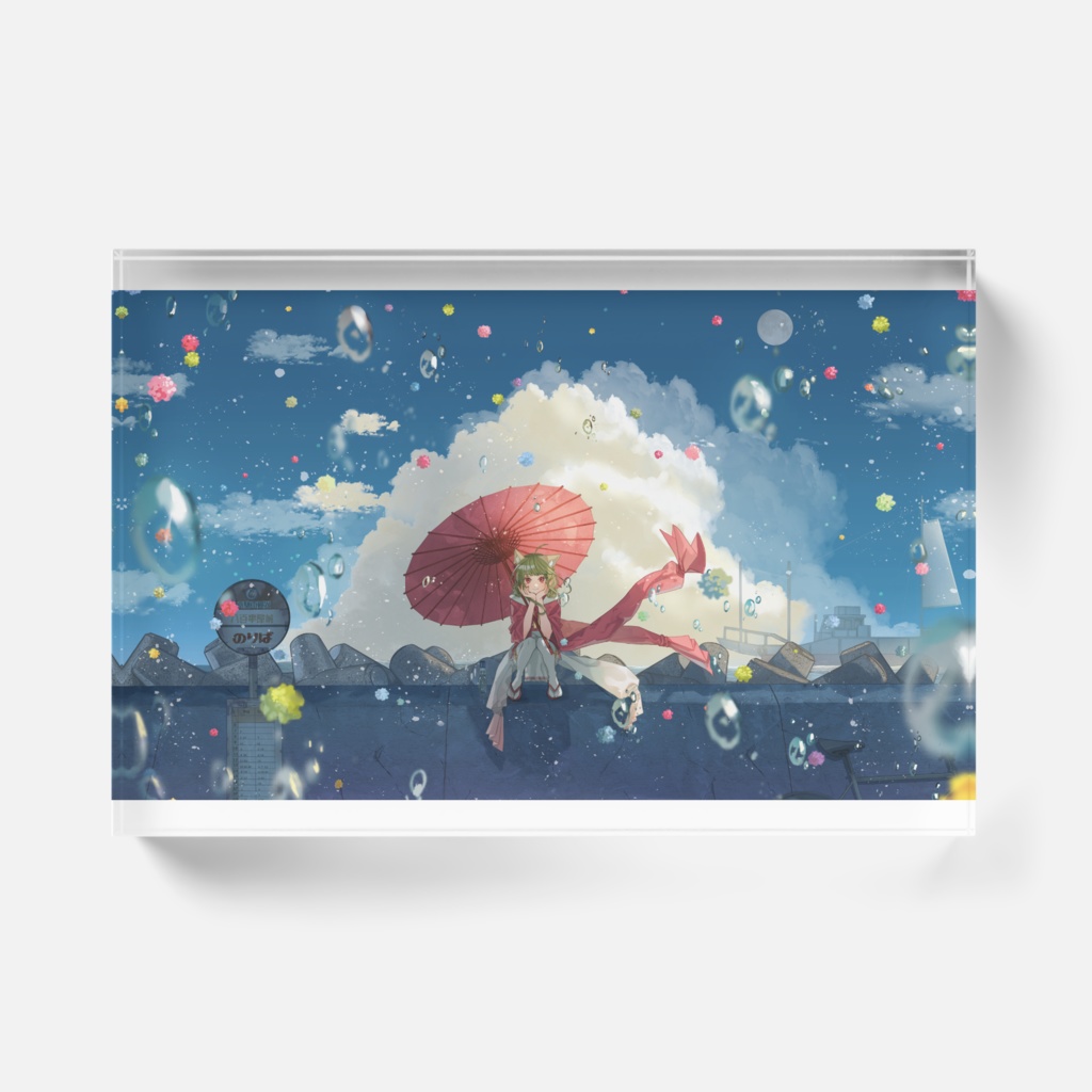 【八百アオヰ】デビュー記念 キービジュアル アクリルブロック