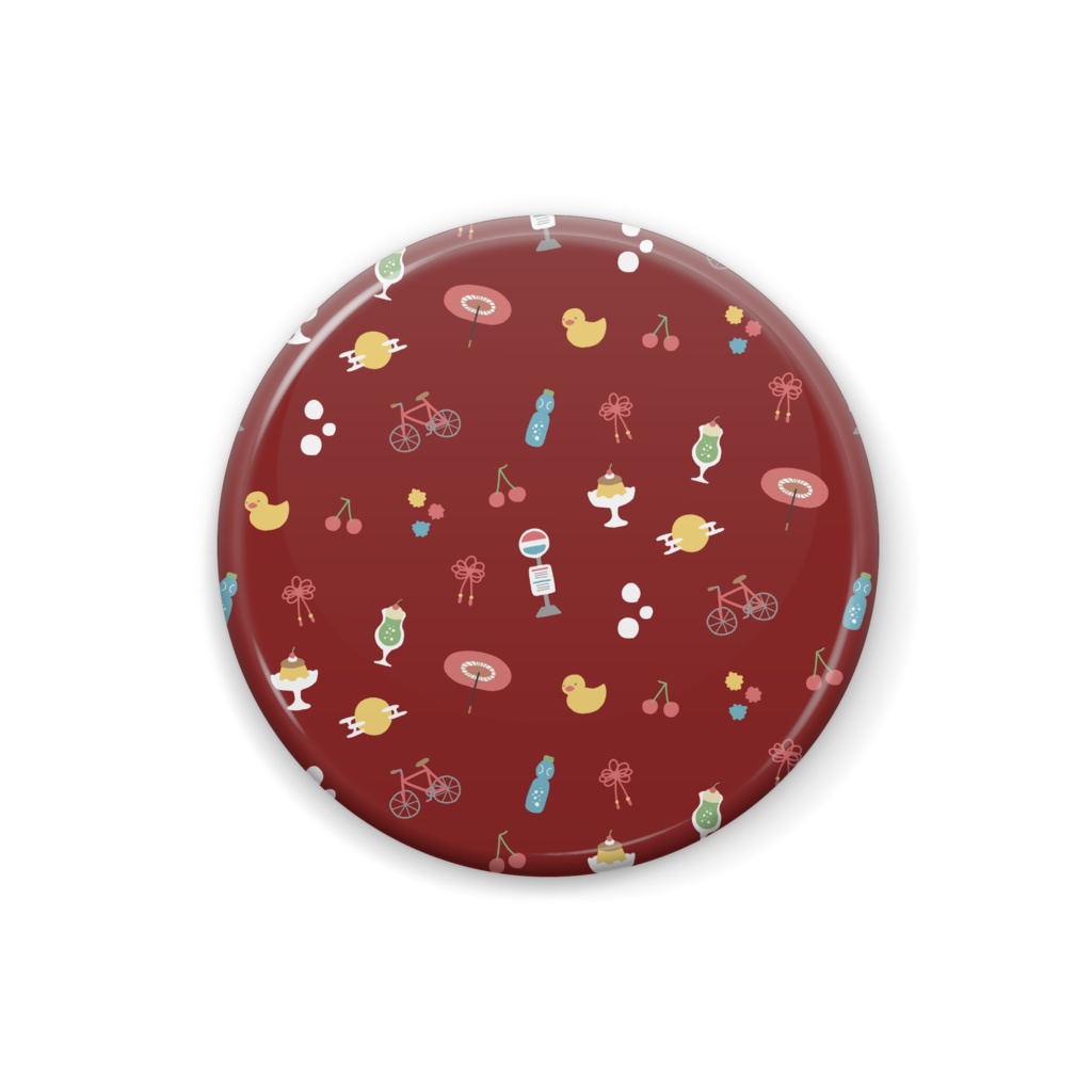 【八百アオヰ】デビュー記念 概念パターンイラスト 缶バッジ