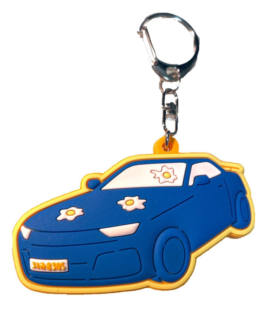 【怪物】hjw車ラバーキーホルダー