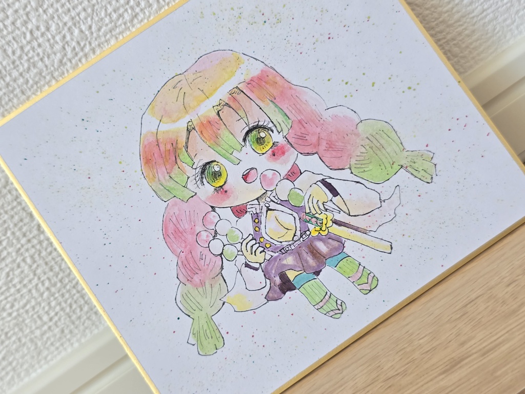 鬼滅の刃 甘露寺 色紙