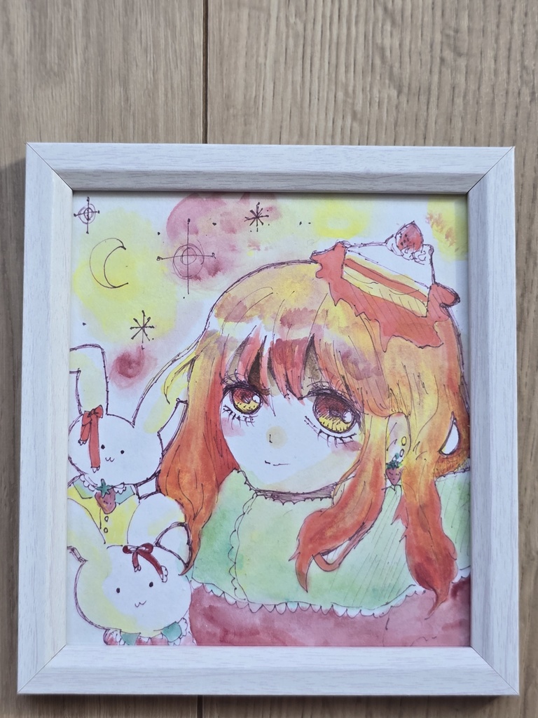 ケーキ少女とうさぎさん