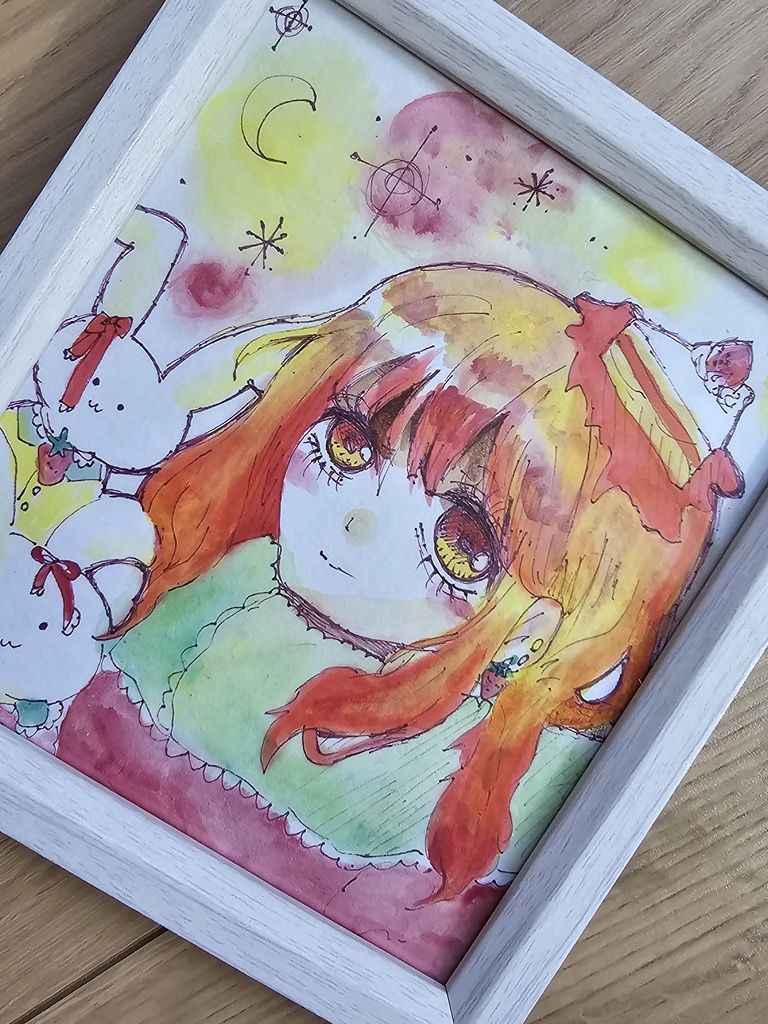 ケーキ少女とうさぎさん