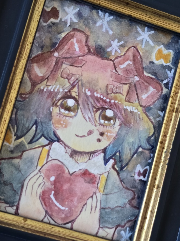 水彩 ATC 額装①